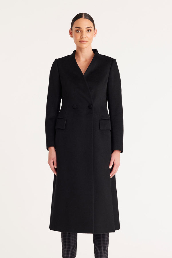 Reeves Wool Coat  - Black