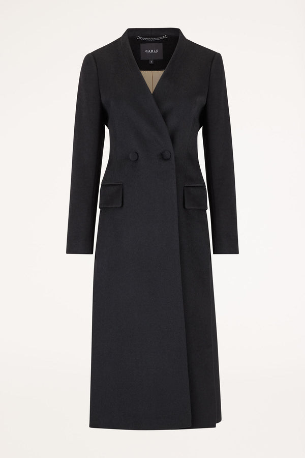 Reeves Wool Coat  - Black