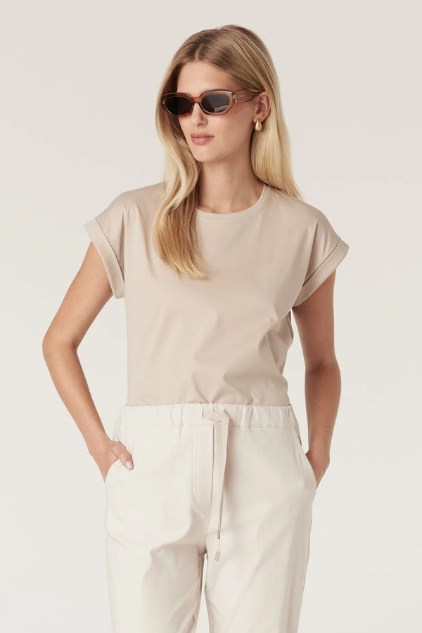 Pima Cotton Tee - Stone