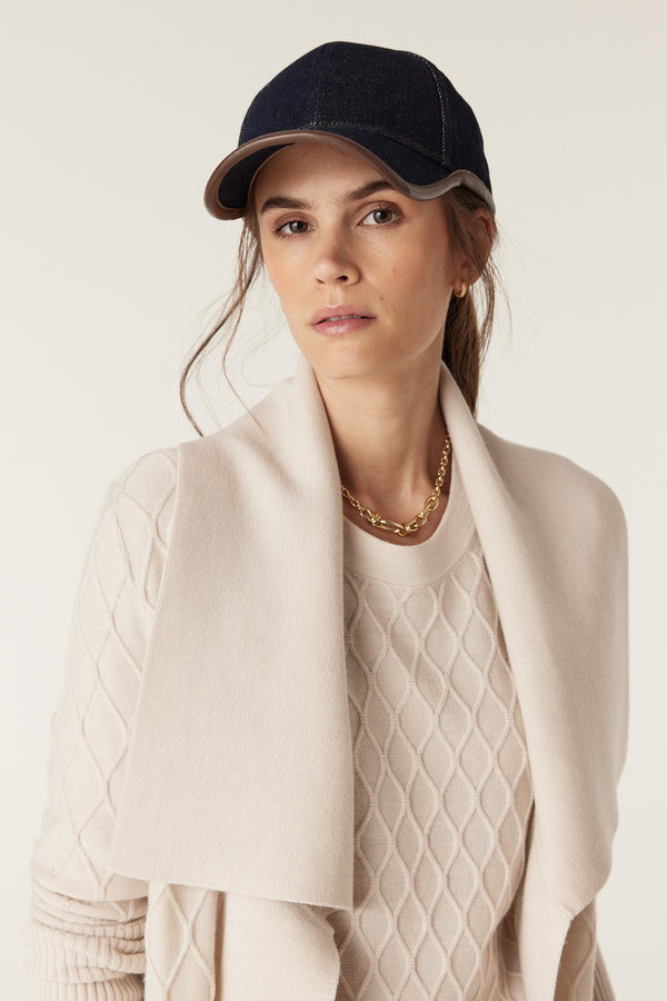 The Elizabeth Merino Cardigan - Antique White