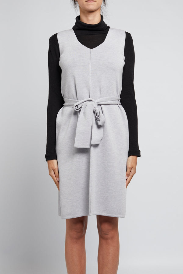 Katie Scoop Dress - Grey Marle-Cable Melbourne-2