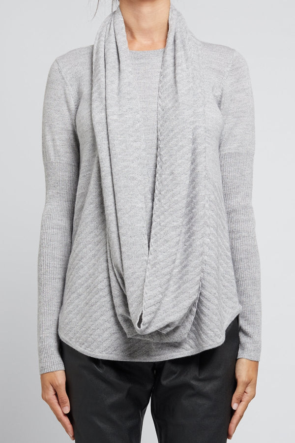 Merino Linky Loop - Grey Marle-Cable Melbourne-2