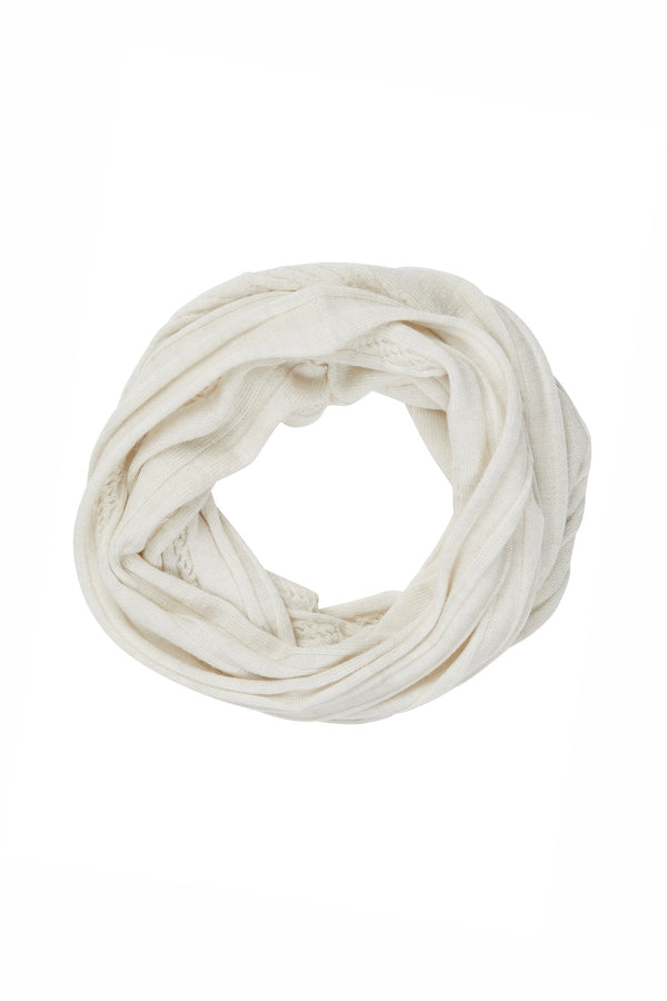 Merino Linky Snood - Antique White