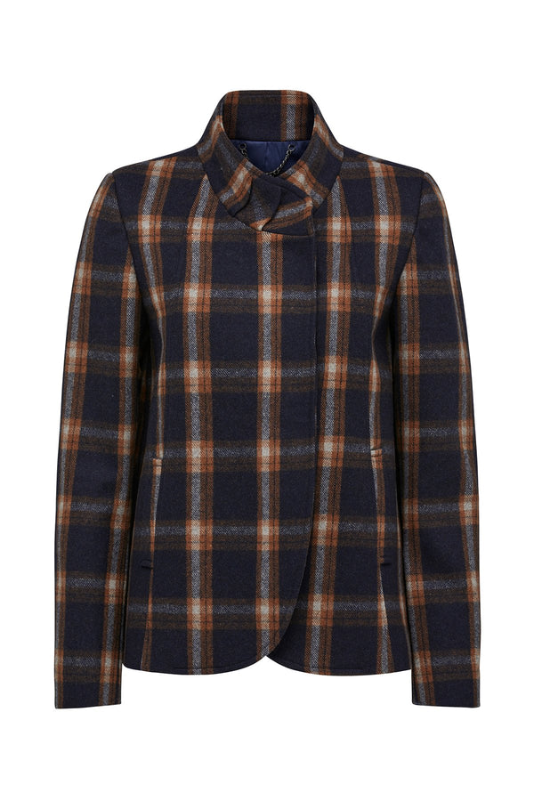 Monroe Jacket Whiskey Check Front